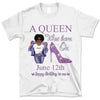 (Custom Birth Date) May Girl Personalized May Birthday Gift For Her Black Queen Custom Birthday Shirt May Girl Hoodie Dreameris