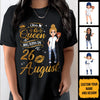 (Custom Date) Personalized Custom August Birthday Shirt Baseball Mom Baseball Lovers Gift Sport Mom August Shirts For Women