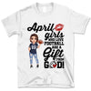 Personalized Custom April Birthday Shirt American Football Mom American Football Lovers Gift Sport Mom April Shirts For Women