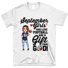 Personalized Custom September Birthday Shirt American Football Mom American Football Lovers Gift Sport Mom September Shirts For Women