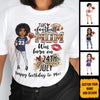 Personalized Custom July Birthday Shirt American Football Mom American Football Lovers Gift Sport Mom July Shirts For Women