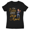 Personalized Custom April Birthday Shirt American Football Mom American Football Lovers Gift Sport Mom Apirl Shirts For Women