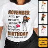 Personalized Custom November Birthday Shirt Basketball Mom Basketball Lovers Gift Sport Mom November Shirts For Women