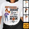 Personalized Custom September Birthday Shirt Basketball Mom Basketball Lovers Gift Sport Mom September Shirts For Women