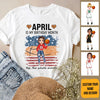 Personalized Custom April Birthday Shirt Basketball Mom Basketball Lovers Gift Sport Mom April Shirts For Women
