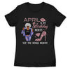 Personalized April Birthday Gift For Her Custom Birthday Gift Black Queen Customized April Birthday T-Shirt Hoodie Dreameris