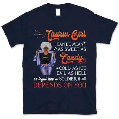 Taurus Personalized April Birthday Gift For Her Custom Birthday Gift Black Queen Customized May Birthday T-Shirt Hoodie Dreameris
