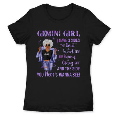 Zodiac Gemini Personalized June Birthday Gift For Her Custom Birthday Gift Customized May Birthday T-Shirt Hoodie Dreameris