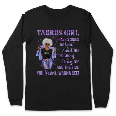 Zodiac Taurus Personalized April Birthday Gift For Her Custom Birthday Gift Customized May Birthday T-Shirt Hoodie Dreameris