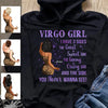 Virgo Girl Personalized September Birthday Gift For Her Custom Birthday Gift Black Queen Customized August Birthday T-Shirt Hoodie Dreameris