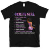 Gemini Girl Personalized May Birthday Gift For Her Custom Birthday Gift Black Queen Customized June Birthday T-Shirt Hoodie Dreameris