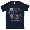 (Custom Birth Date) Leo Personalized August Birthday Gift For Her Custom Birthday Gift Black Queen Customized July Birthday T-Shirt Hoodie Dreameris