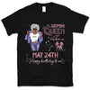 (Custom Birth Date) Gemini Personalized June Birthday Gift For Her Custom Birthday Gift Black Queen Customized May Birthday T-Shirt Hoodie Dreameris