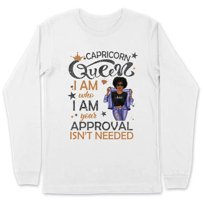 Capricorn Girl Personalized January Birthday Gift For Her Custom Birthday Gift Black Queen Customized December Birthday Shirt Dreameris
