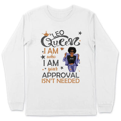 Leo Girl Personalized July Birthday Gift For Her Custom Birthday Gift Black Queen Customized August Birthday Shirt Dreameris