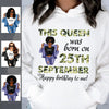 (Custom Birthday) Camou September Girl Hoodie Sweatshirt Personalized September Birthday Gift For Her Custom Birthday Gift Customized Dreameris