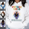 Vintage Virgo Think September Girl Hoodie Sweatshirt Personalized August Birthday Gift For Her Custom Birthday Gift Customized Dreameris