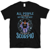 Scorpio Girl Personalized November Birthday Gift For Her Custom Birthday Gift Black Queen Customized October Birthday Shirt Dreameris