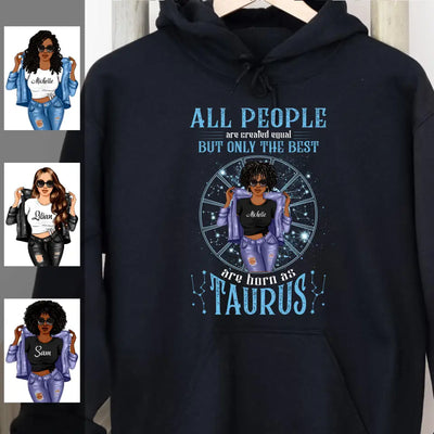Taurus Girl Personalized May Birthday Gift For Her Custom Birthday Gift Black Queen Customized April Birthday Shirt Dreameris
