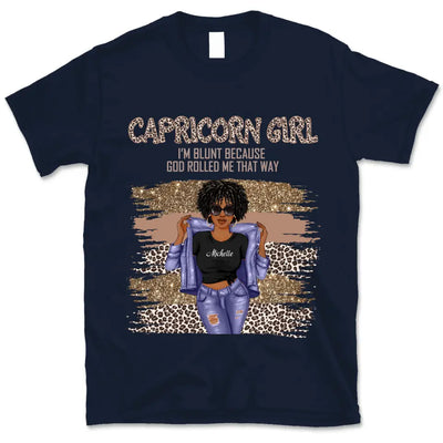 Capricorn Girl Personalized January Birthday Gift For Her Custom Birthday Gift Customized December Birthday Shirt Dreameris