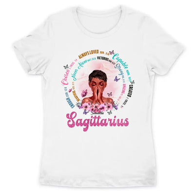 Sagittarius Christian God Says You Are Personalized November Birthday Gift For Her Custom Birthday Gift Black Queen Customized December Birthday T-Shirt Hoodie Pillow Dreameris