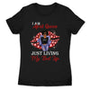 April Girl Diamonds Living My Best Life Personalized April Birthday Gift For Her Black Queen Custom April Birthday Shirt