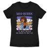 Leo Personalized God Rolled Me July Birthday Gift For Her Custom Birthday Gift Black Queen Customized August Birthday T-Shirt Hoodie Dreameris
