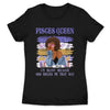 Pisces Personalized God Rolled Me March Birthday Gift For Her Custom Birthday Gift Black Queen Customized February Birthday T-Shirt Hoodie Dreameris