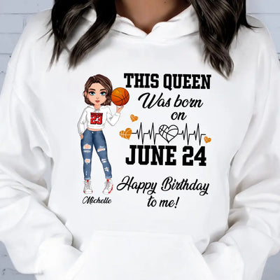 Personalized Custom June Birthday Shirt Basketball Mom Basketball Lovers Gift Sport Mom June Shirts For Women