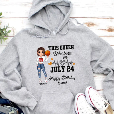 Personalized Custom July Birthday Shirt Basketball Mom Basketball Lovers Gift Sport Mom July Shirts For Women