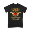 Legends Are Born in Germany But The Real Legends Are Born In Germany And Living in Canada - Standard T-shirt - Dreameris