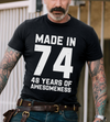 Made In 1974 48 Years Of Awesomeness 48th Birthday Gift Standard/Premium T-Shirt Hoodie - Dreameris