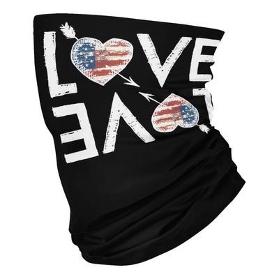 Love America Heart - Neck Gaiter - Dreameris