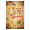 Bee the hum of bees is the voice of the garden -Matte Canvas - Dreameris