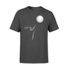 Cat Silhouette Reaching For The Moon For Cat Lover - Premium T-shirt - Dreameris