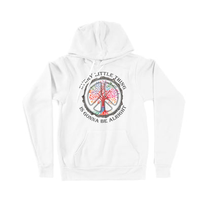 Hippie Symbol Every Little Thing Is Gonna Be Alright Motivational - Premium Hoodie - Dreameris