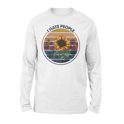 Sunflower I Hate People - Premium Long Sleeve - Dreameris