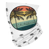 California Beach Coconut Tree Vintage - Neck Gaiter - Dreameris