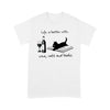 FF Life Is Better With Wine Cats And Books Gift - Premium T-shirt