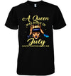 A Queen Was Born In July Happy Birthday To Me Cotton T-Shirt - Dreameris