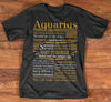 Aquarius Facts Zodiac Horoscope January February Birthday Gift For Men Women Standard/Premium T-Shirt Hoodie - Dreameris
