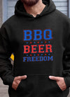 BBQ Beer Freedom USA American Star Gift For Men Women Standard/Premium T-Shirt Hoodie - Dreameris