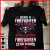 Being A Firefighter Is A Choice Being A Retired Firefighter Is An Honor Retired Gift Retirement Gift - Dreameris