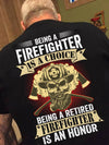 Being A Firefighter Is A Choice Being A Retired Firefighter Is An Honor Skull Axe Retirement Gift - Dreameris
