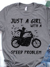 Biker Just A Girl With A Speed Problem Standard Women's T-shirt - Dreameris