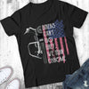 Bikers Can't Go Grey We Turn Chrome American Flag Gift Standard/Premium T-Shirt - Dreameris
