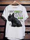 Black Bulldog I Didn't Fart My Butt Blew You A Kiss For Dog Lovers Cotton T-Shirt - Dreameris