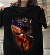 Black Cat American Flag Gift Standard/Premium T-Shirt - Dreameris