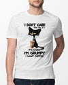 Black Cat I Don't Care What Day It Is It's Early I'm Grumpy I Want Coffee Gift Standard/Premium T-Shirt - Dreameris