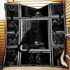 Black cat Gift For Cat Lovers Fleece/Sherpa Blanket - Dreameris